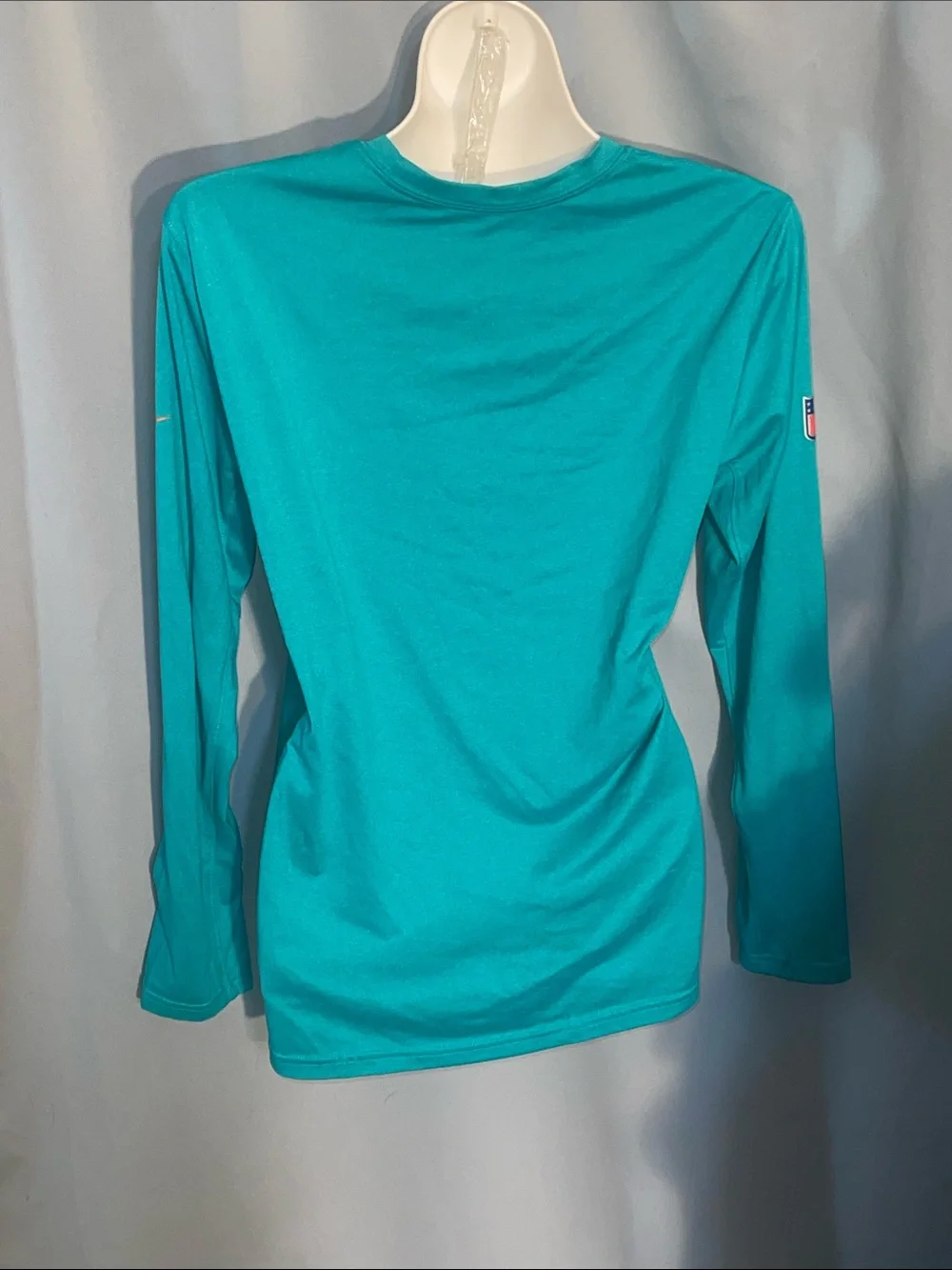 Nike Teal Miami Dolphins Long Sleeve Performance Top